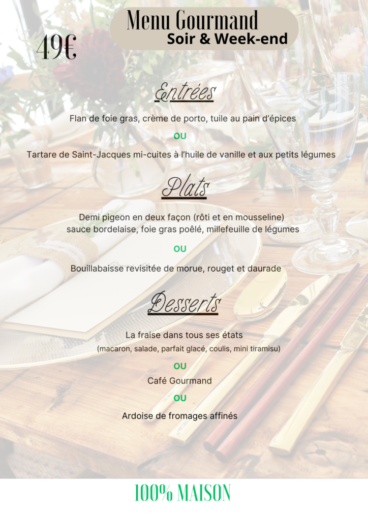 menu à 49€